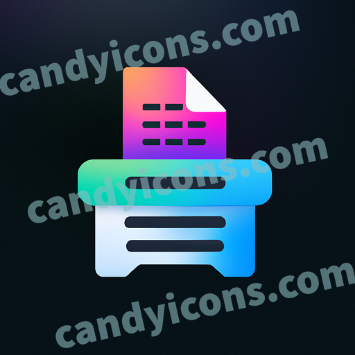 a paper shredder app icon - ai app icon generator - phone app icon - app icon aesthetic