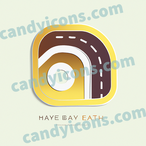 A minimalist map icon with roads and highways  app icon - ai app icon generator - phone app icon - app icon aesthetic