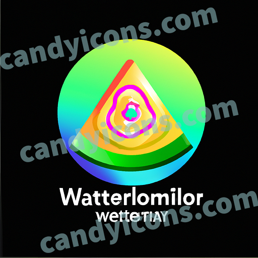 A juicy and refreshing slice of watermelon  app icon - ai app icon generator - phone app icon - app icon aesthetic