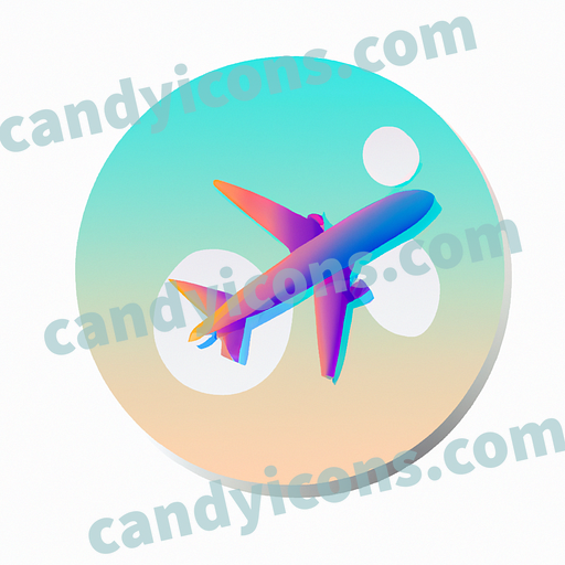 a plane flying in the sky app icon - ai app icon generator - phone app icon - app icon aesthetic