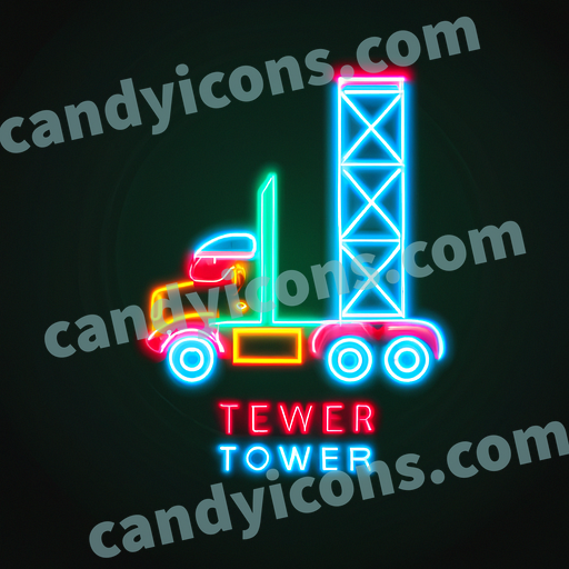A towering 18-wheeler semi truck  app icon - ai app icon generator - phone app icon - app icon aesthetic