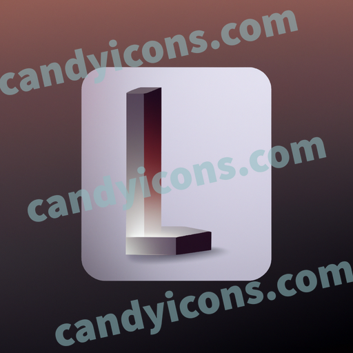 a letter L app icon - ai app icon generator - phone app icon - app icon aesthetic