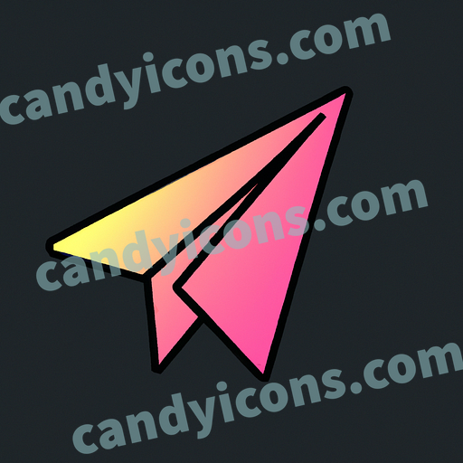 A Paper Airplane app icon - ai app icon generator - phone app icon - app icon aesthetic