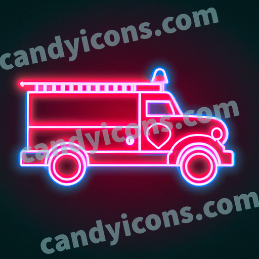 A classic red fire engine truck  app icon - ai app icon generator - phone app icon - app icon aesthetic