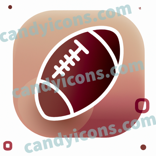 an american football app icon - ai app icon generator - phone app icon - app icon aesthetic