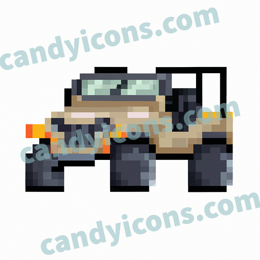 A rugged, off-road Jeep  app icon - ai app icon generator - phone app icon - app icon aesthetic