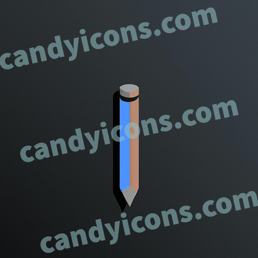 A minimalist pencil with a sharp tip  app icon - ai app icon generator - phone app icon - app icon aesthetic