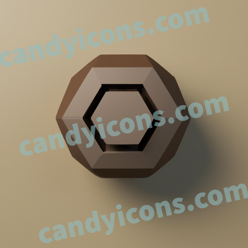 An app icon of A dodecahedron shape in slate , dark khaki , oatmeal , wheat color scheme