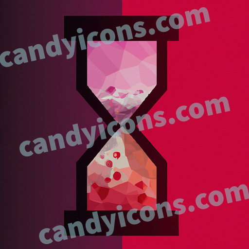 A stylized hourglass with sand falling  app icon - ai app icon generator - phone app icon - app icon aesthetic