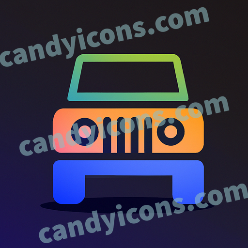 a jeep app icon - ai app icon generator - phone app icon - app icon aesthetic
