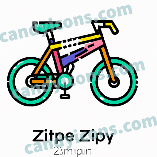 A bright, zippy city bike  app icon - ai app icon generator - phone app icon - app icon aesthetic