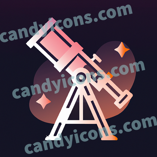 a telescope app icon - ai app icon generator - phone app icon - app icon aesthetic