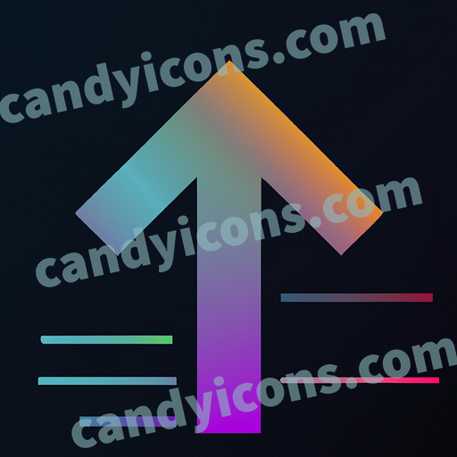 A stylized arrow pointing forward  app icon - ai app icon generator - phone app icon - app icon aesthetic