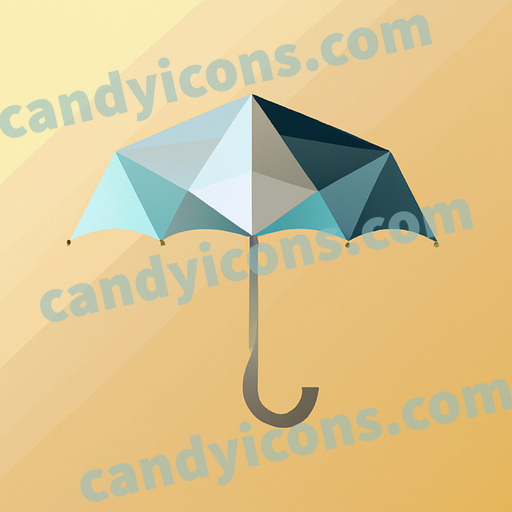 A minimalist umbrella  app icon - ai app icon generator - phone app icon - app icon aesthetic