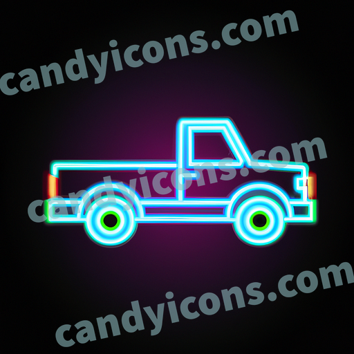A rugged and dependable pickup truck  app icon - ai app icon generator - phone app icon - app icon aesthetic