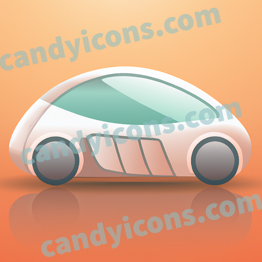 A sleek, futuristic car app icon - ai app icon generator - phone app icon - app icon aesthetic