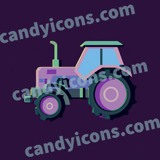 A sturdy, reliable tractor  app icon - ai app icon generator - phone app icon - app icon aesthetic