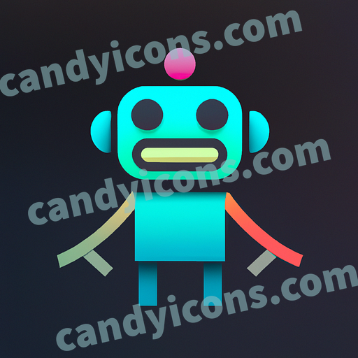 A fun, cartoon-style robot  app icon - ai app icon generator - phone app icon - app icon aesthetic