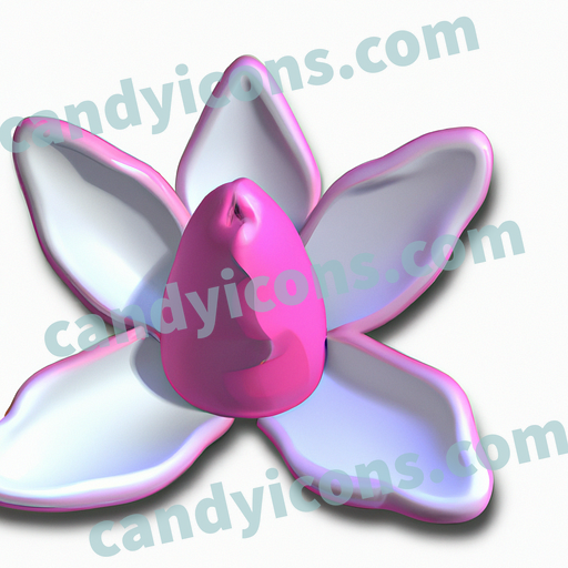 A stylized magnolia blossom  app icon - ai app icon generator - phone app icon - app icon aesthetic