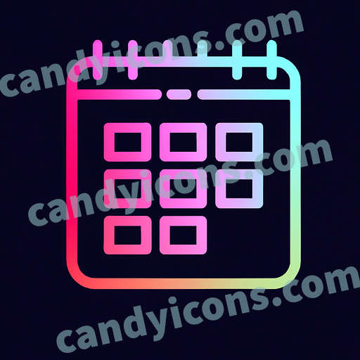 A minimalist calendar  app icon - ai app icon generator - phone app icon - app icon aesthetic