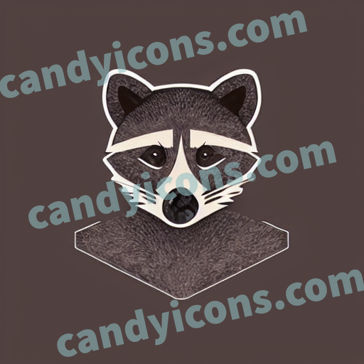 a raccoon app icon - ai app icon generator - phone app icon - app icon aesthetic