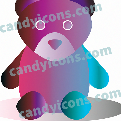 A cute, cuddly teddy bear  app icon - ai app icon generator - phone app icon - app icon aesthetic