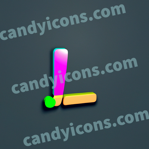 A blooming, colorful letter L  app icon - ai app icon generator - phone app icon - app icon aesthetic