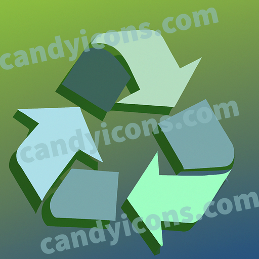 A minimalist recycle icon  app icon - ai app icon generator - phone app icon - app icon aesthetic
