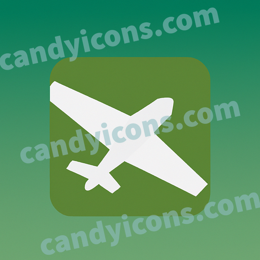 a plane flying in the sky app icon - ai app icon generator - phone app icon - app icon aesthetic