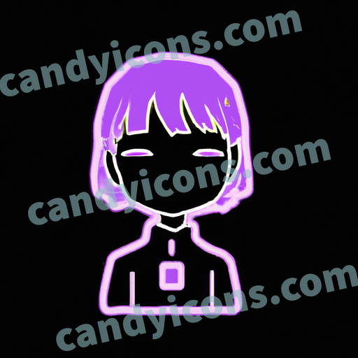 An app icon of Erasers in dark purple , black , very peri , dark orchid color scheme