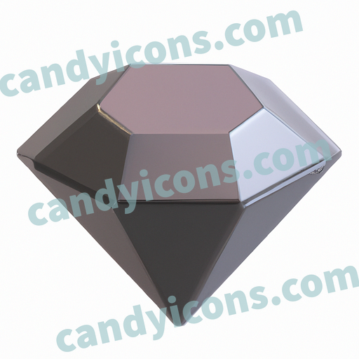 A stylized diamond gemstone  app icon - ai app icon generator - phone app icon - app icon aesthetic