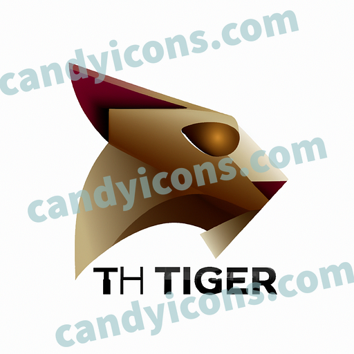 A fierce and powerful tiger in profile  app icon - ai app icon generator - phone app icon - app icon aesthetic