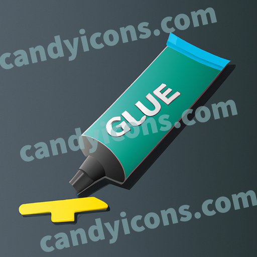 a glue stick app icon - ai app icon generator - phone app icon - app icon aesthetic