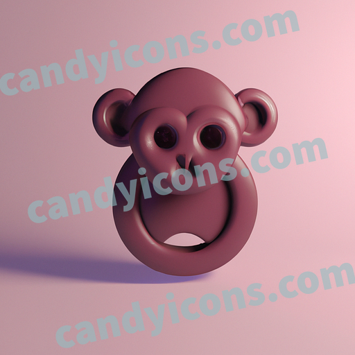 A curious monkey  app icon - ai app icon generator - phone app icon - app icon aesthetic