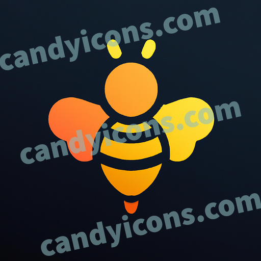 a bee app icon - ai app icon generator - phone app icon - app icon aesthetic