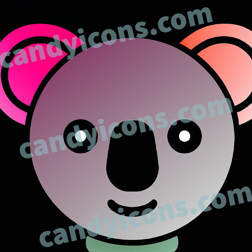 An adorable, cartoon-style koala  app icon - ai app icon generator - phone app icon - app icon aesthetic