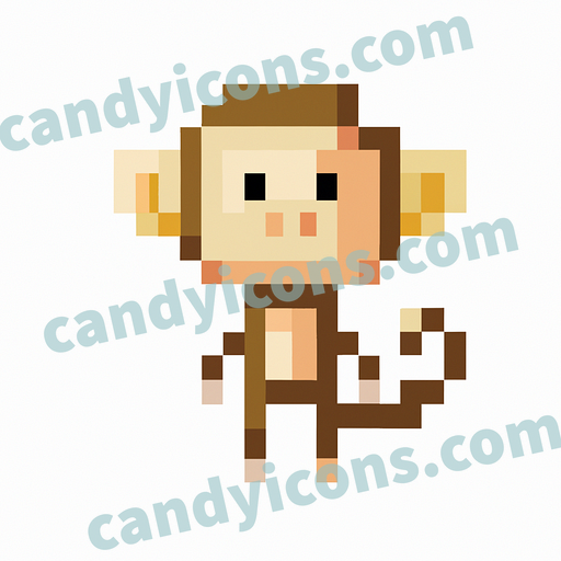 A curious monkey  app icon - ai app icon generator - phone app icon - app icon aesthetic