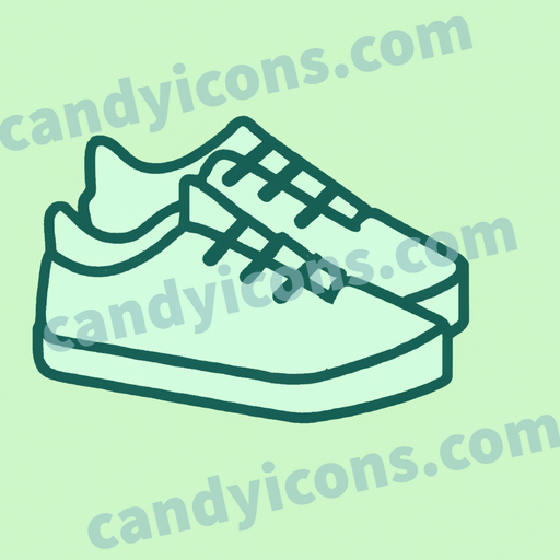 a pair of sneakers app icon - ai app icon generator - phone app icon - app icon aesthetic