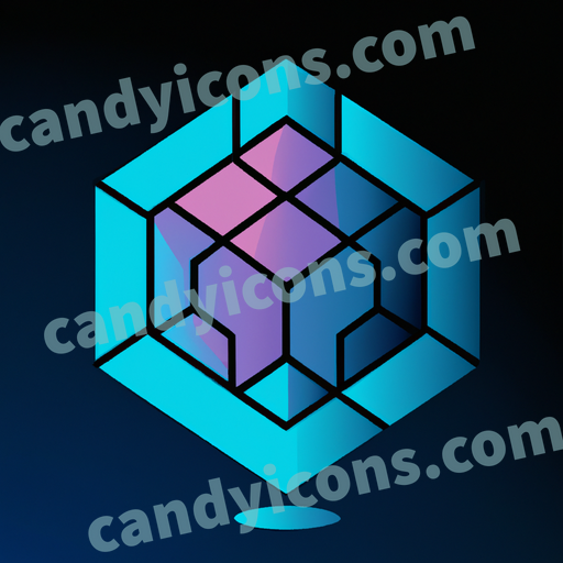 a dodecahedron shape app icon - ai app icon generator - phone app icon - app icon aesthetic