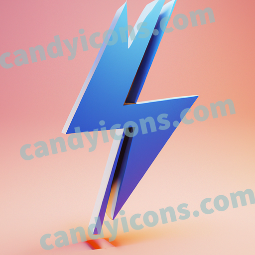 A stylized lightning bolt with abstract lines  app icon - ai app icon generator - phone app icon - app icon aesthetic