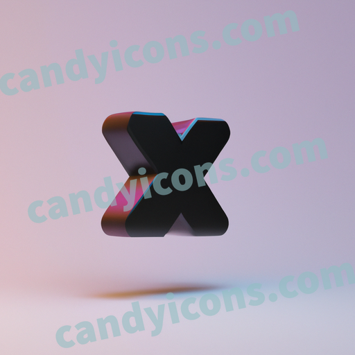 a letter X app icon - ai app icon generator - phone app icon - app icon aesthetic