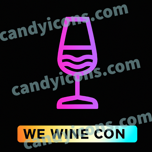 A detailed wine glass  app icon - ai app icon generator - phone app icon - app icon aesthetic