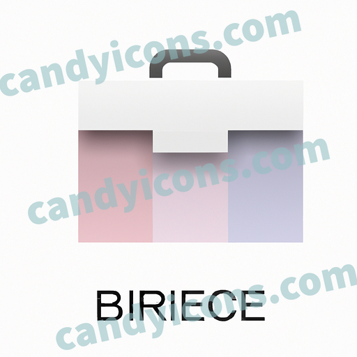 A minimalist briefcase  app icon - ai app icon generator - phone app icon - app icon aesthetic