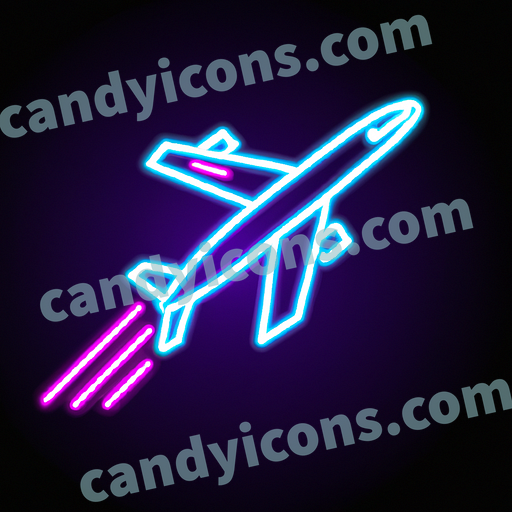 A shiny, speedy jet plane  app icon - ai app icon generator - phone app icon - app icon aesthetic
