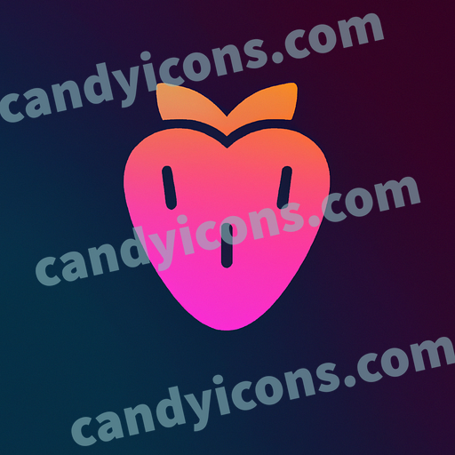 a strawberry app icon - ai app icon generator - phone app icon - app icon aesthetic