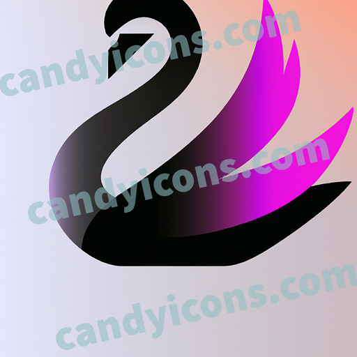 An elegant and majestic swan  app icon - ai app icon generator - phone app icon - app icon aesthetic