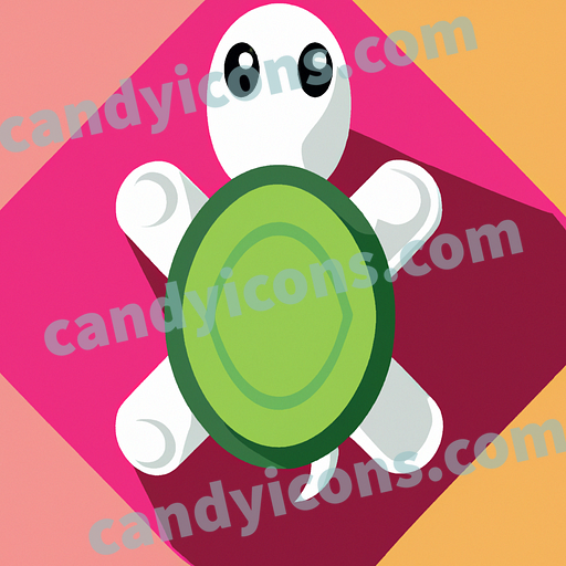 A funny and friendly turtle  app icon - ai app icon generator - phone app icon - app icon aesthetic