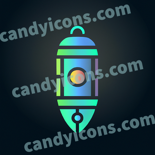 a fishing light app icon - ai app icon generator - phone app icon - app icon aesthetic