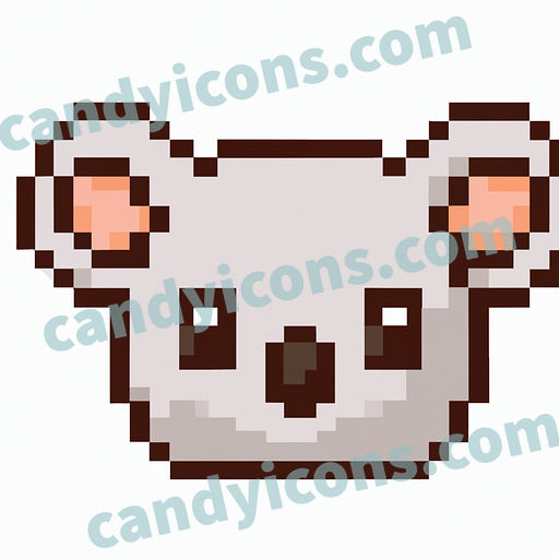 An adorable, cartoon-style koala  app icon - ai app icon generator - phone app icon - app icon aesthetic