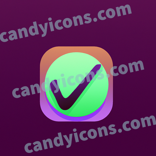 A minimalist checkmark icon  app icon - ai app icon generator - phone app icon - app icon aesthetic